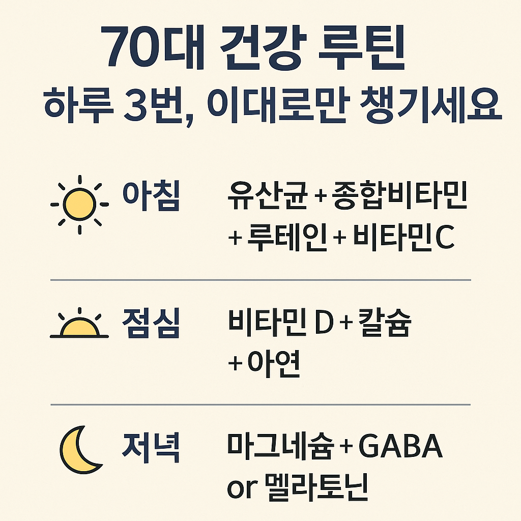 70대 건강루틴