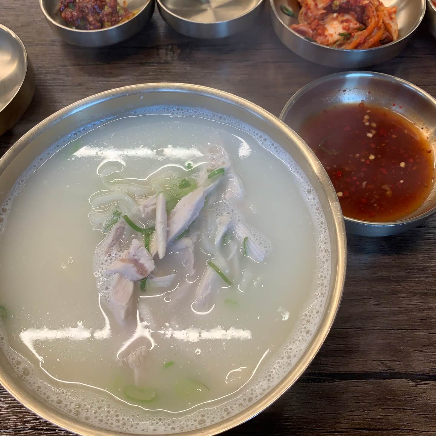 닭칼국수-육수