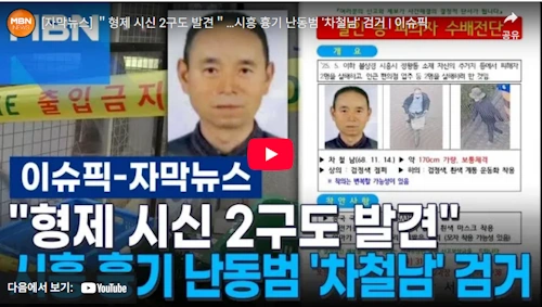 차철남 중국인 조선족 검거 묻지마 범행 이유 (시흥 흉기 난동 사건)