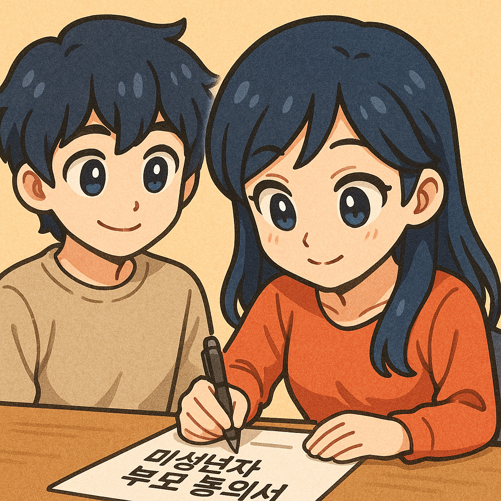 증권계좌 미성년자 부모동의서 작성