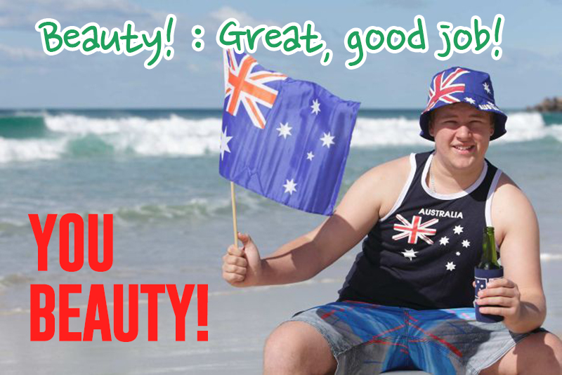 you beauty는 잘했어라는 의미