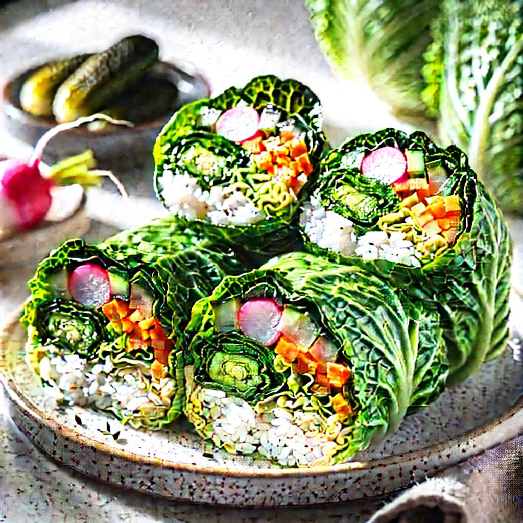 저속노화 양배추 김밥