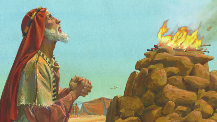 제사하는 아브라함