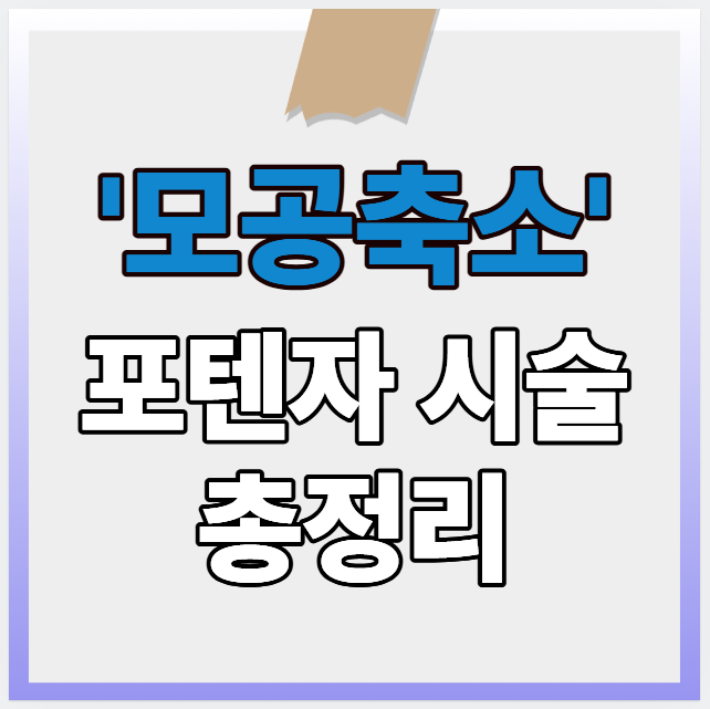 모공축소 포텐자 시술