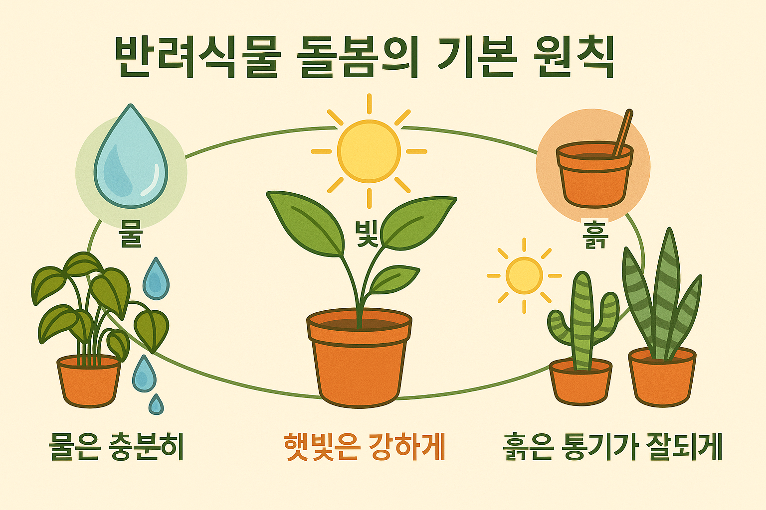 반려식물 돌보기 기본 원칙
