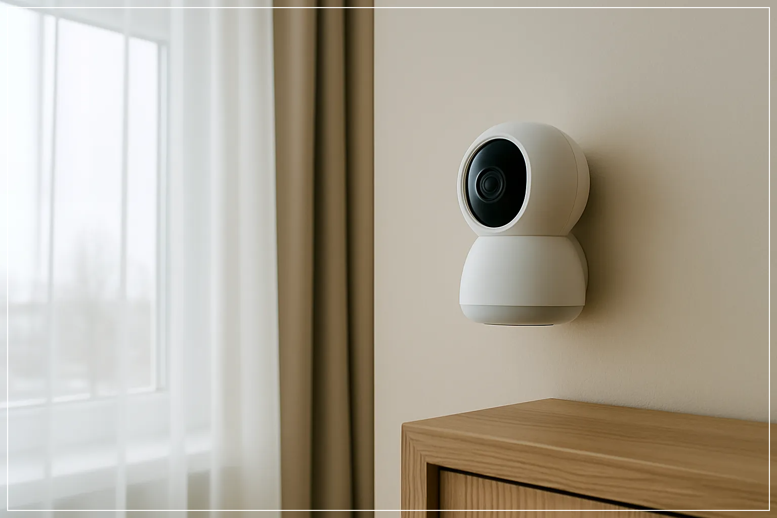 홈 캠이 설치된 모습