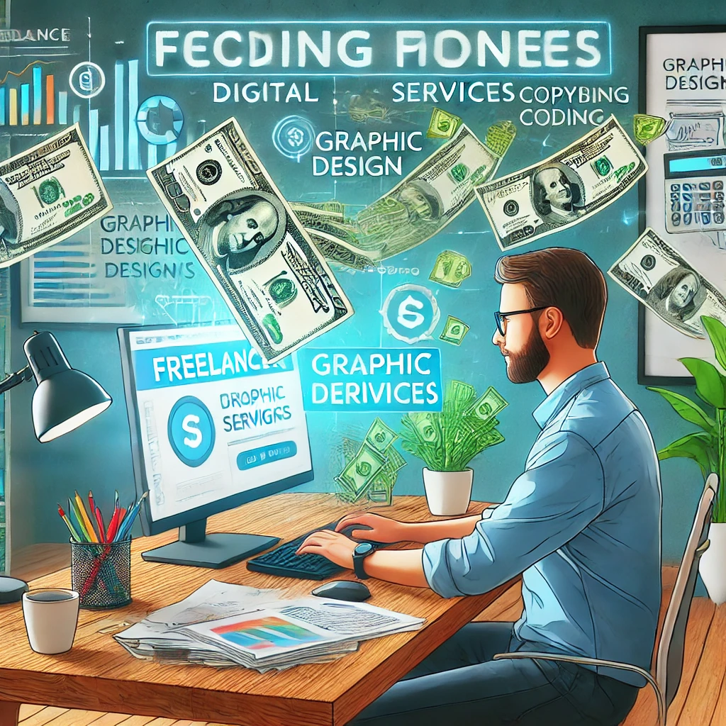그래픽 디자인, 카피라이팅, 코딩으로 수익을 창출하는 프리랜서
