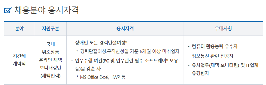 한국지식재산보호원 재택인력채용