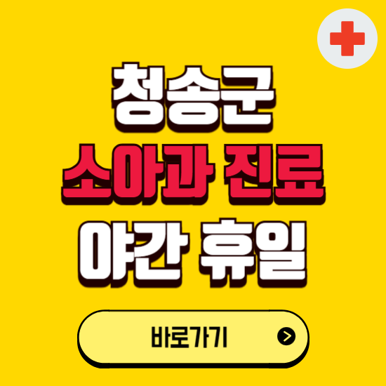 청송군 야간 소아과 진료병원 찾기 ❘ 24시 일요일 주말 연휴 응급진료 추천 잘하는 곳