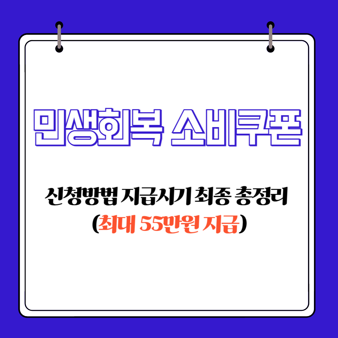 민생회복 소비쿠폰