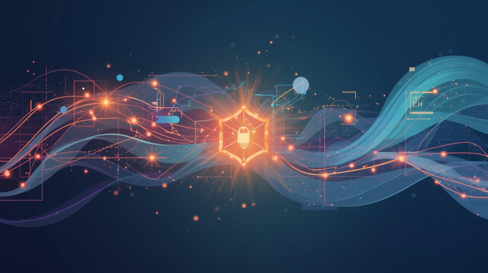 중심의 한 가지 키로 이어지는 다양한 곡선, 데이터의 흐름