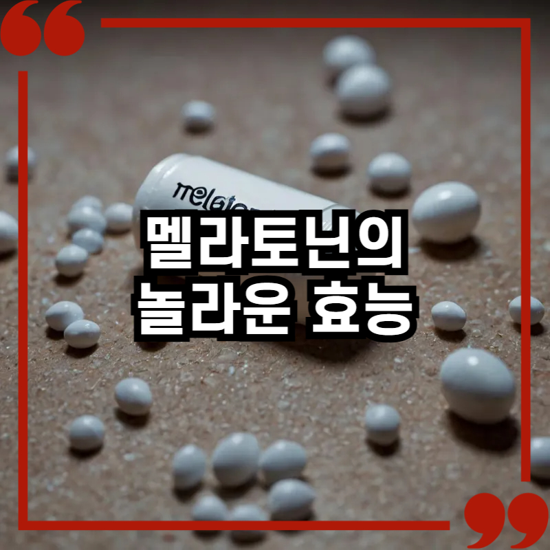 멜라토닌 영양제 캡슐