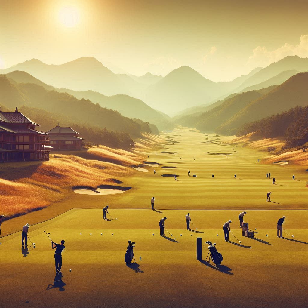 실외골프연습장 배경