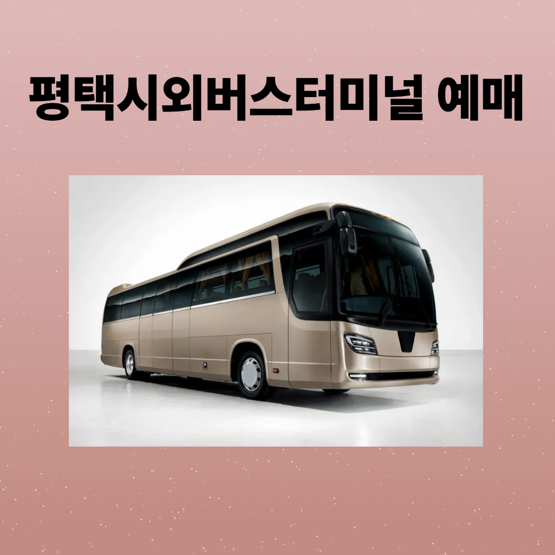 평택시외버스터미널 예매 시간표 주차장