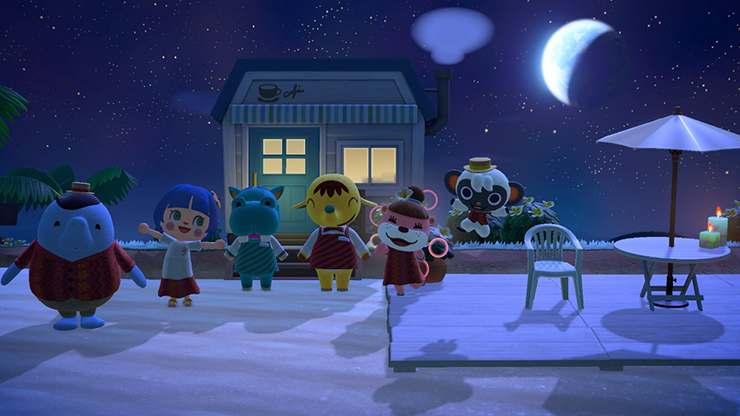 모동숲 해피홈 파라다이스 카페