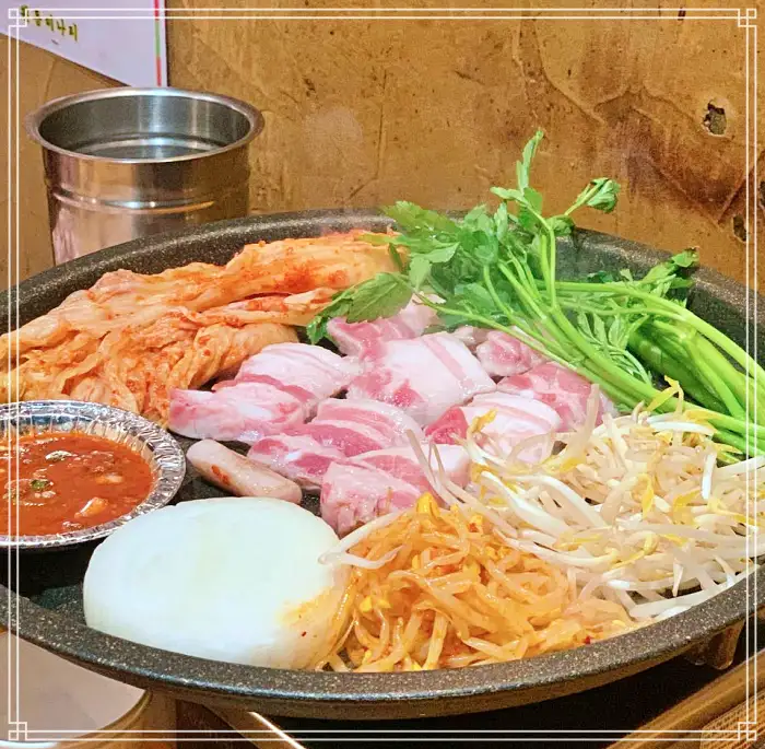 용산 남영 숙대입구 맛집 미나리 삼겹살, 냉삼