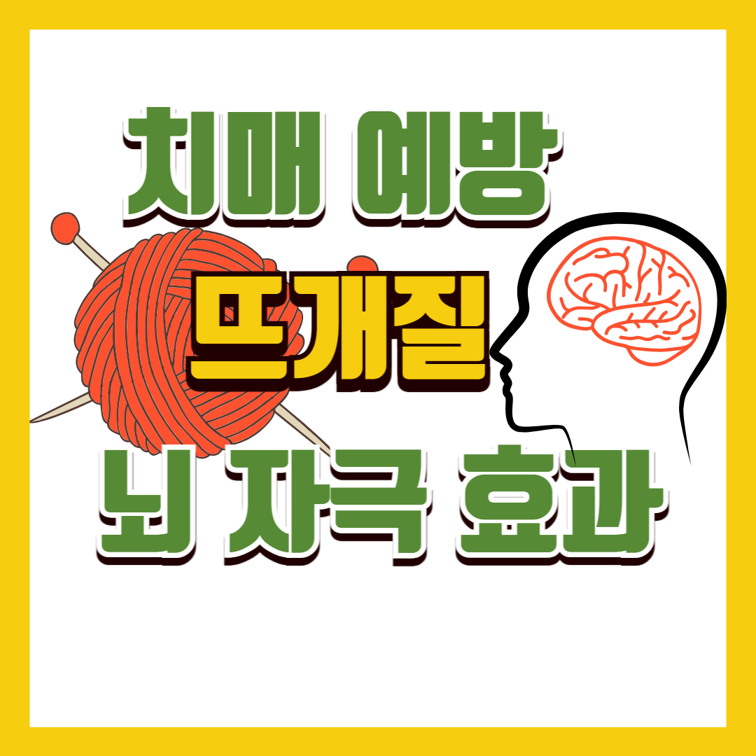 치매 예방 뜨개질 뇌 자극 효과 뇌과학 뇌 건강