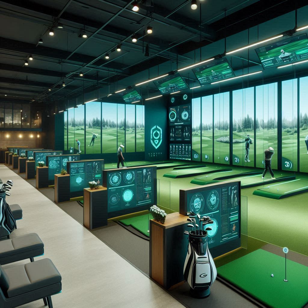 실내골프연습장 배경