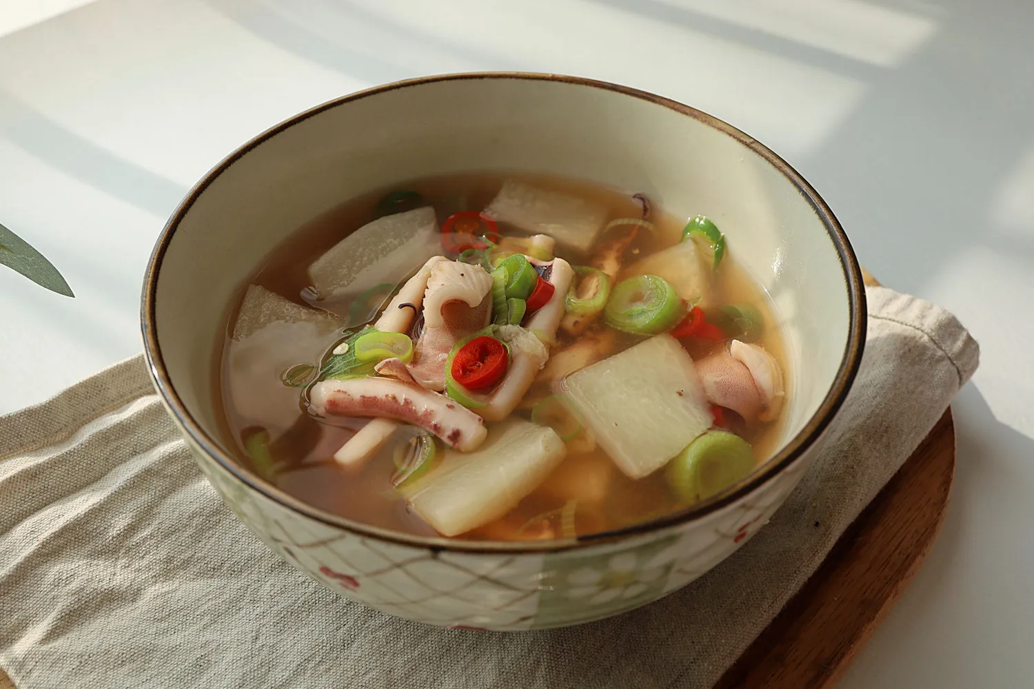 오징어 무국 끓이는 방법으로 칼칼국물_5