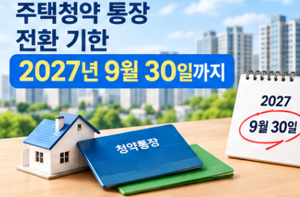 주택청약 종합저축 전환을 상징하는 썸네일 이미지