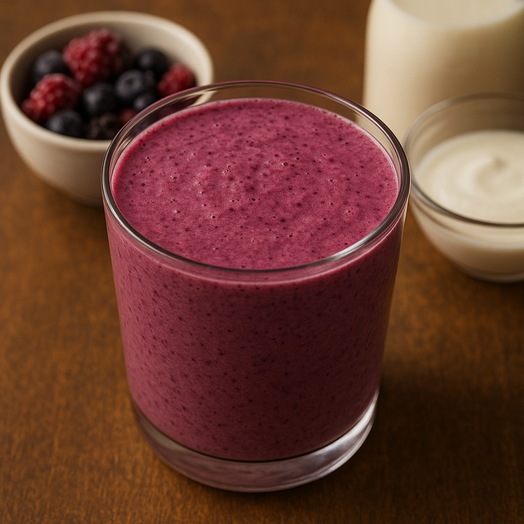 항산화 효과가 많은 베리 쥬스