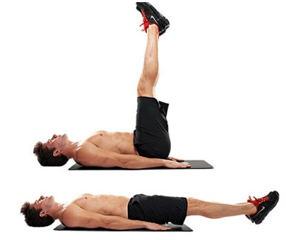 뱃살빼는 초간단 운동법 - 레그 레이즈