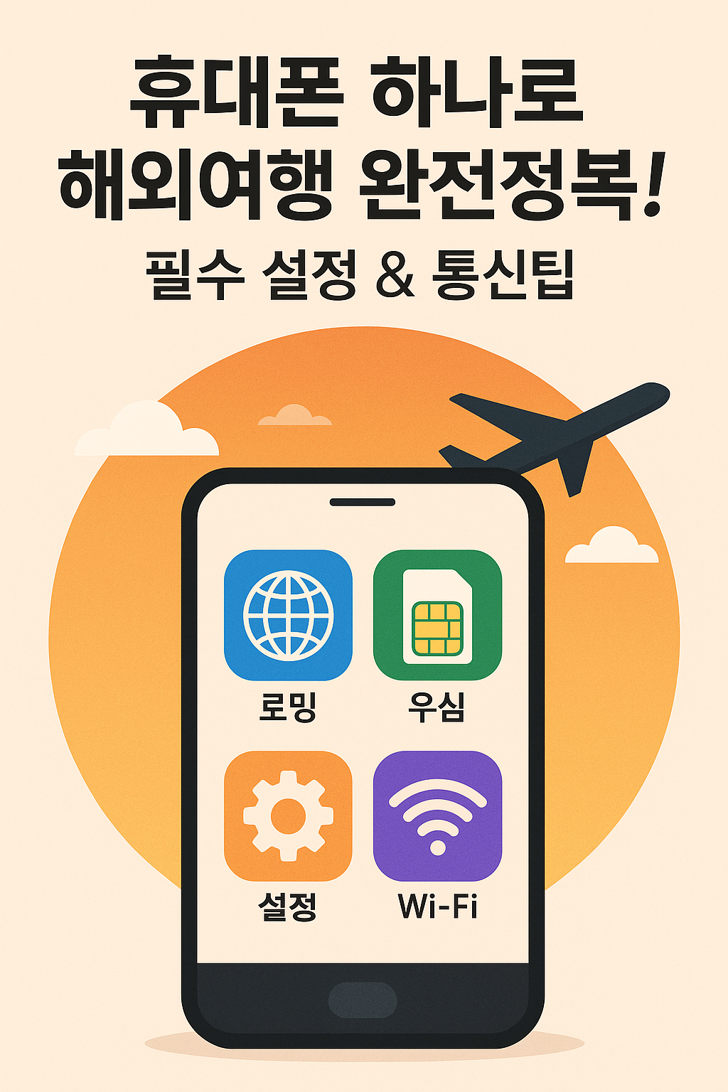 휴대폰 하나로 해외여행 완전정복! 필수 설정 & 통신팁