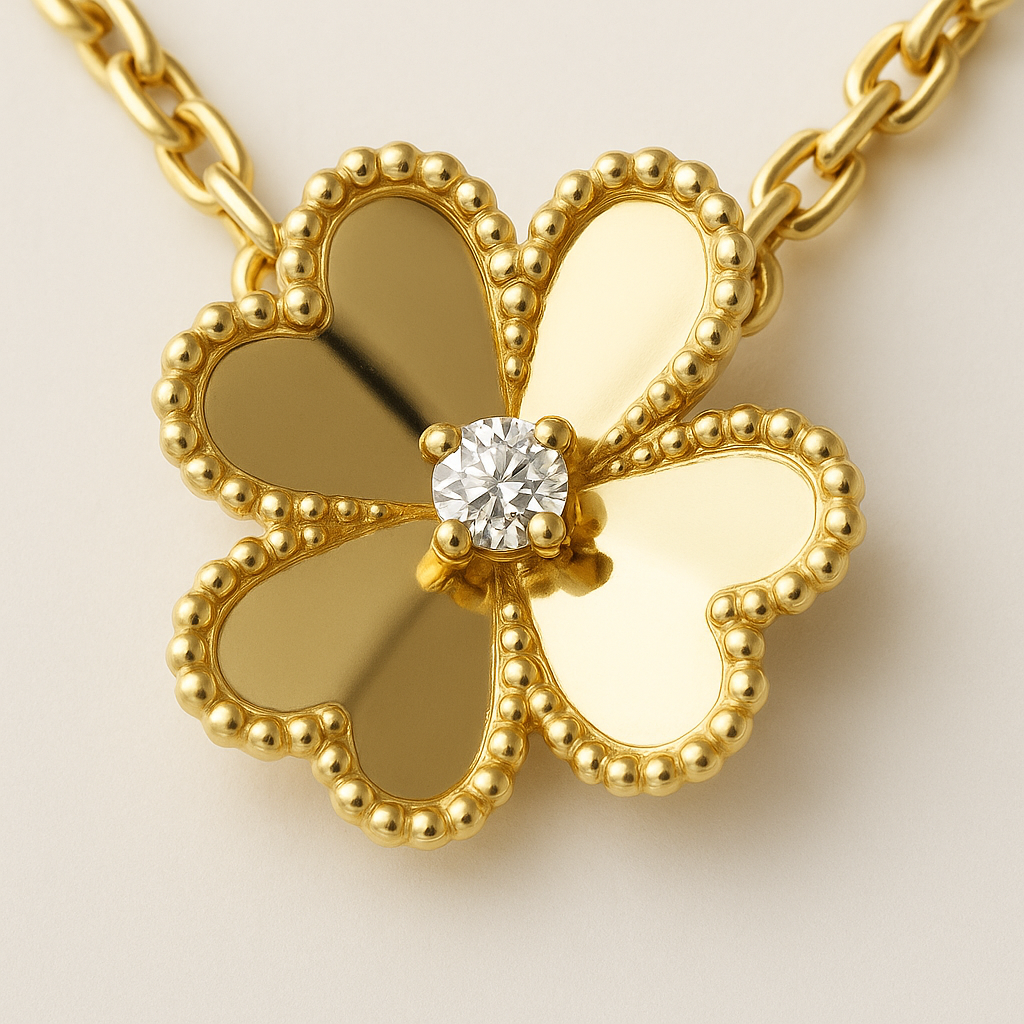 반클리프 아펠 프리볼 목걸이 클로즈업