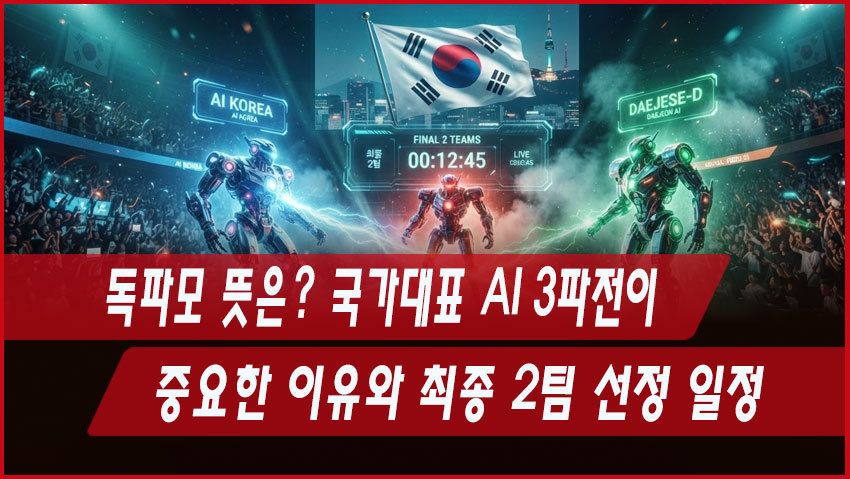 독파모 뜻은? 국가대표 AI 3파전이 중요한 이유와 최종 2팀 선정 일정