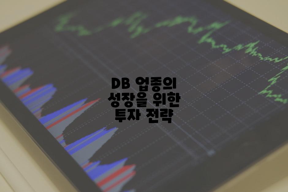 DB 업종의 성장을 위한 투자 전략