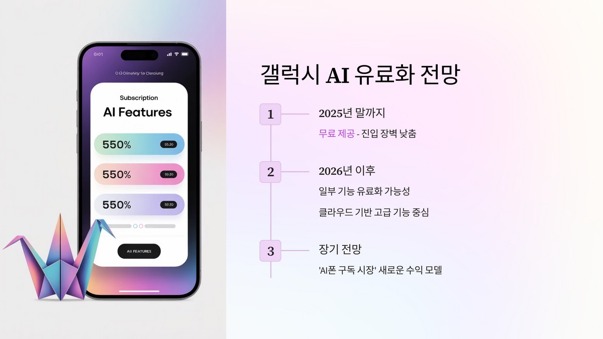 갤럭시 AI 무료 제공 정책과 2026년 유료화 전망
