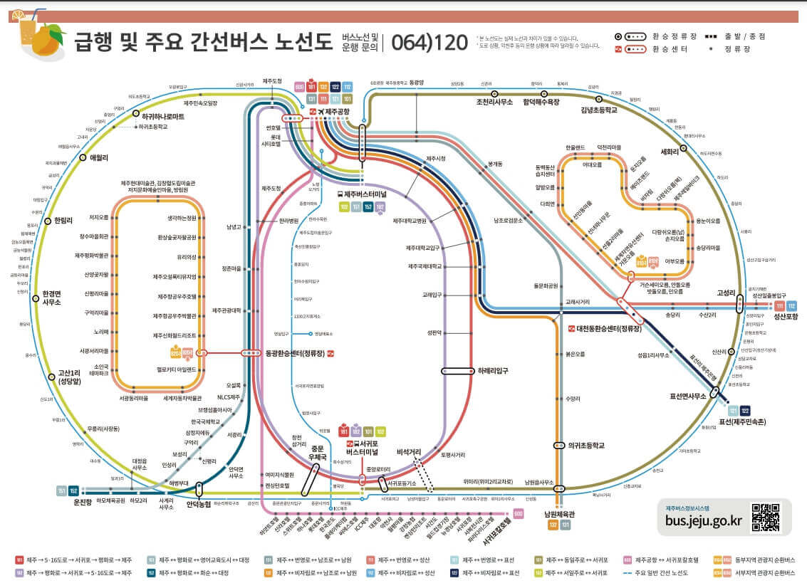 제주도 버스노선