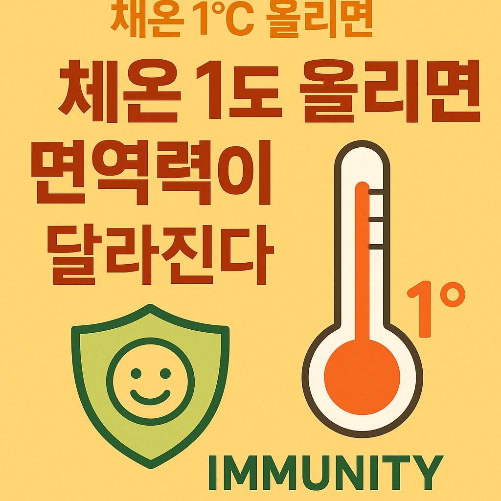 체온 1도 올리면 면역력이 달라진다
