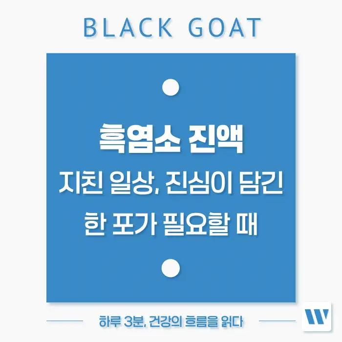 흑염소 진액 효능 복용법