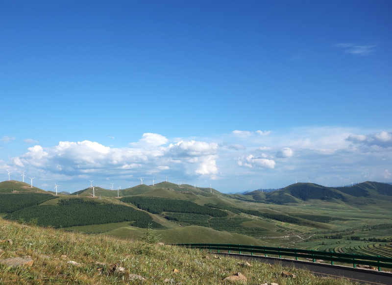 군산-풍차 흰구름