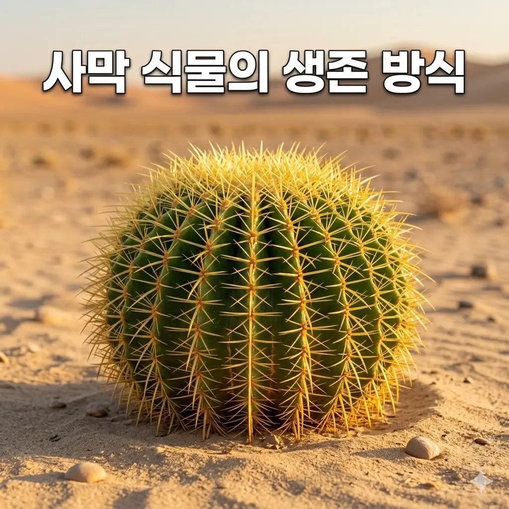 사막 식물이 작고 둥근 형태를 가지는 이유