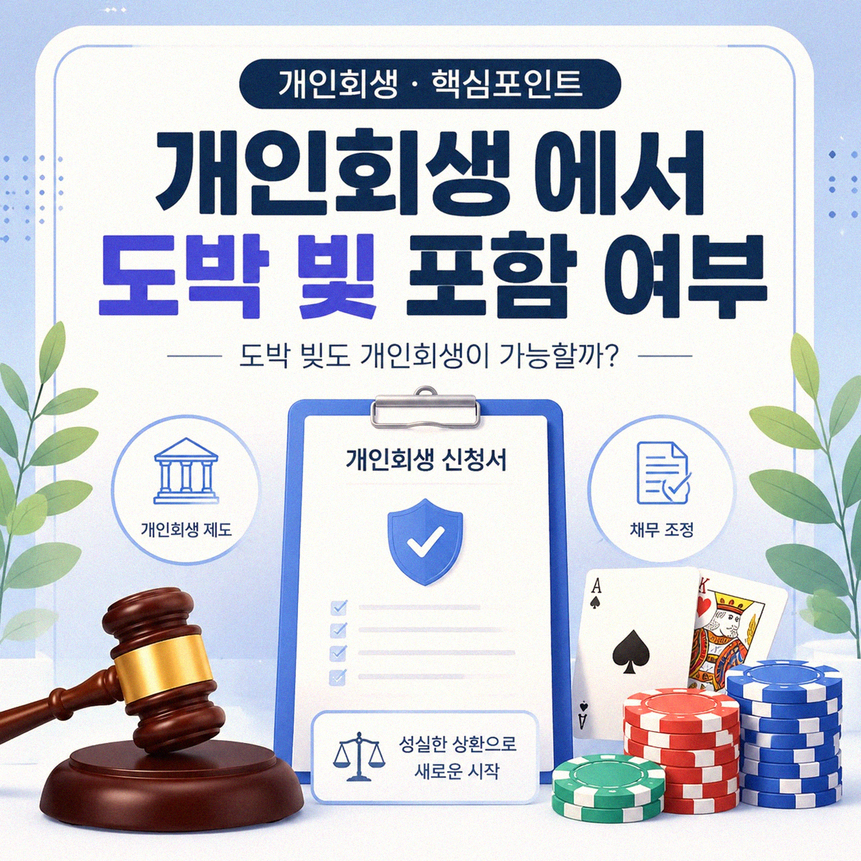 개인회생 변제, 도박 관련 채무도 포함될까