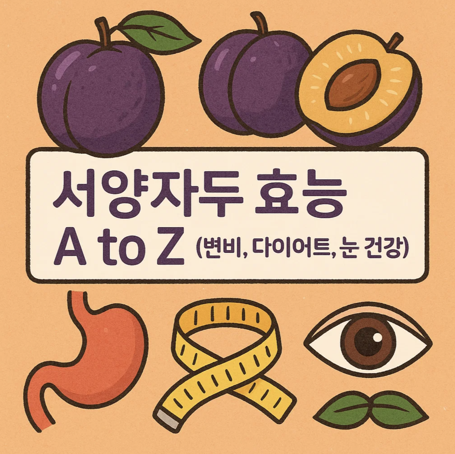 서양자두 효능 A to Z (변비, 다이어트, 눈 건강)