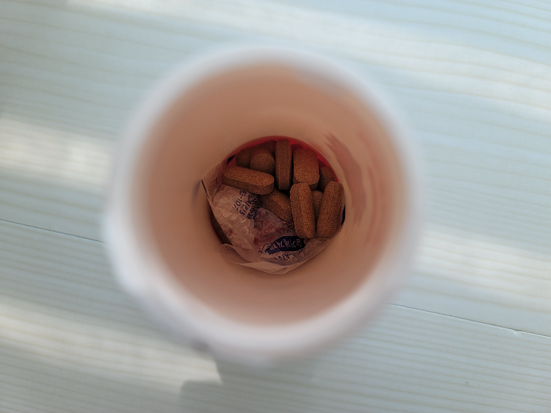 콜레올로지 통 속