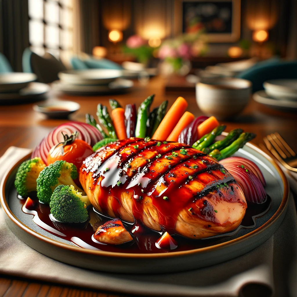 매실차 소스 닭가슴살