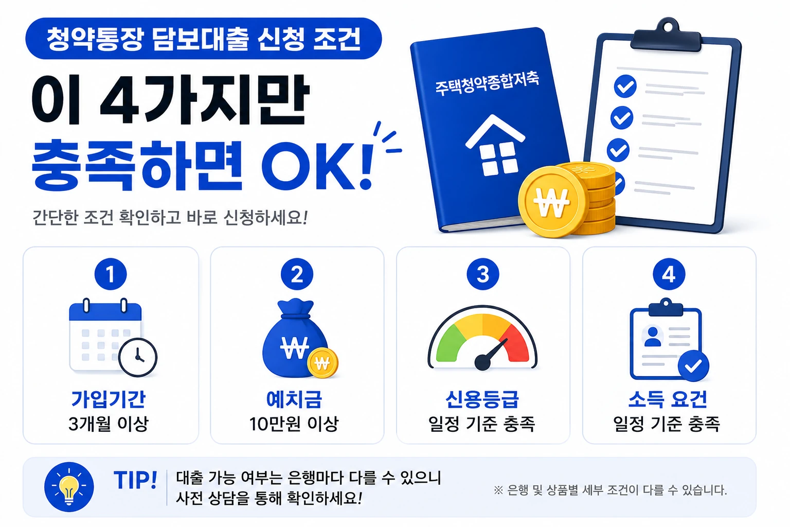 청약통장_담보대출_신청조건