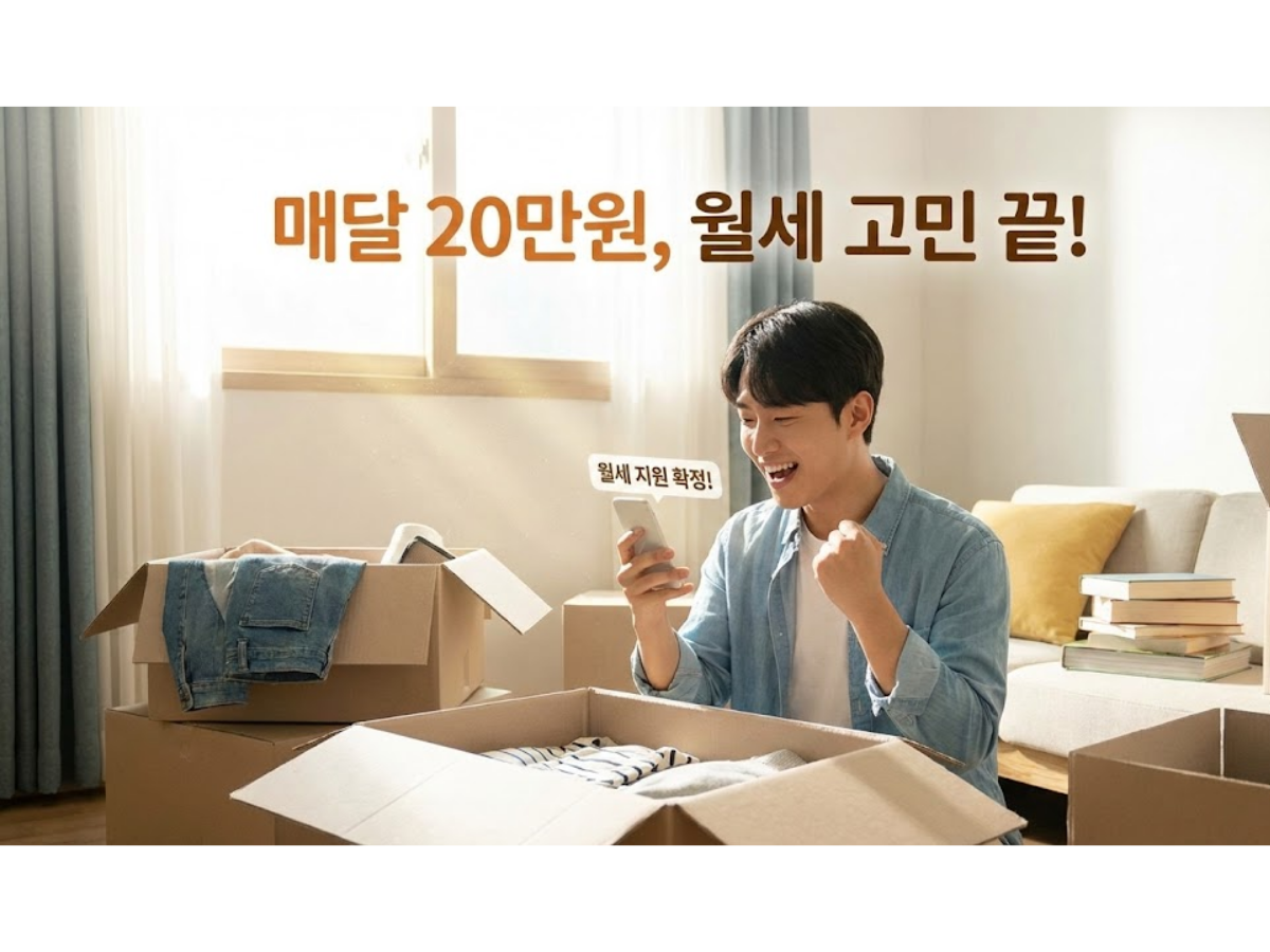 2026년 청년월세지원 신청방법, 매달 20만원 공짜로 받는 법 (2026 최신)