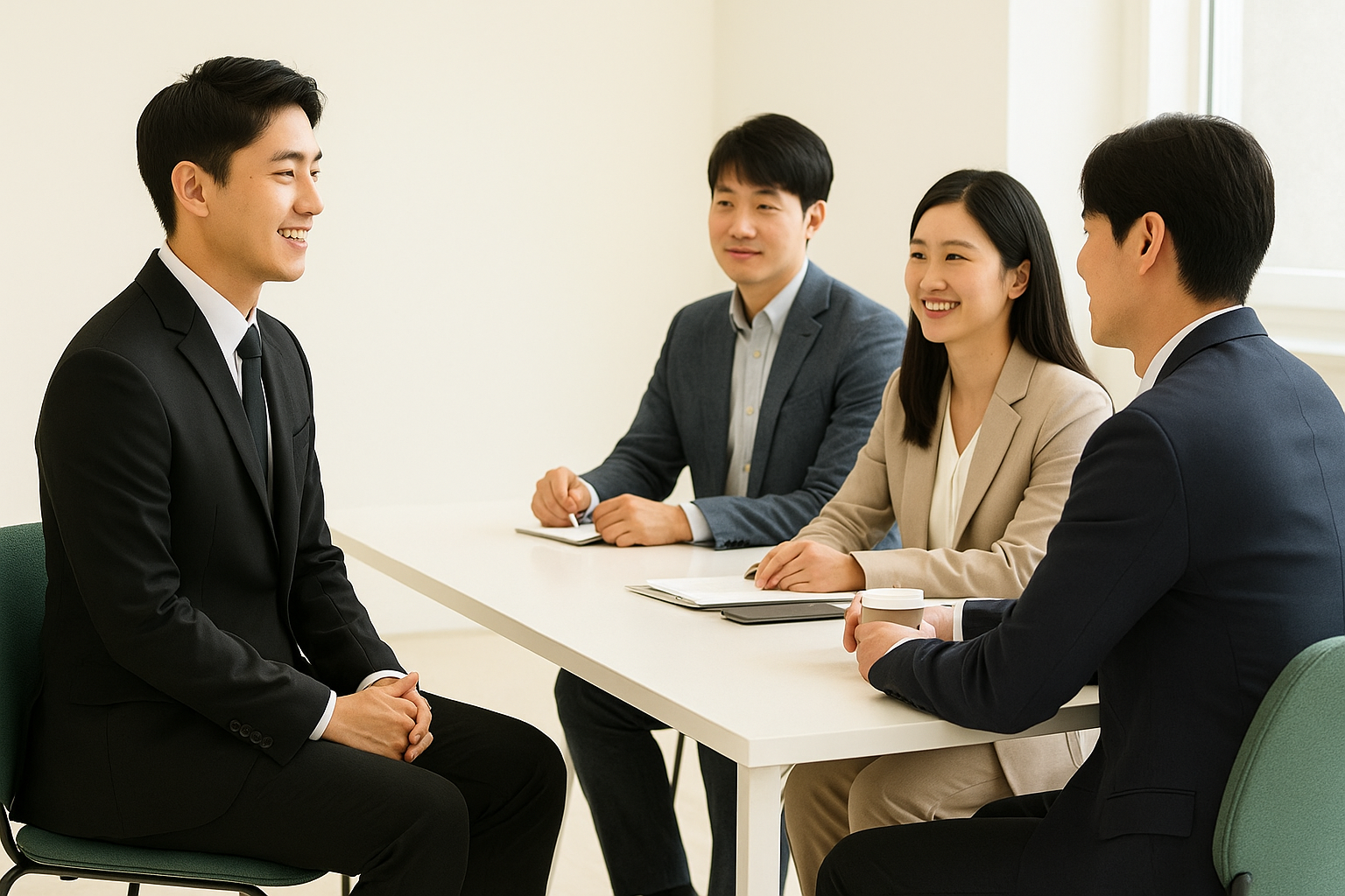면접수당 관련 사진첨부