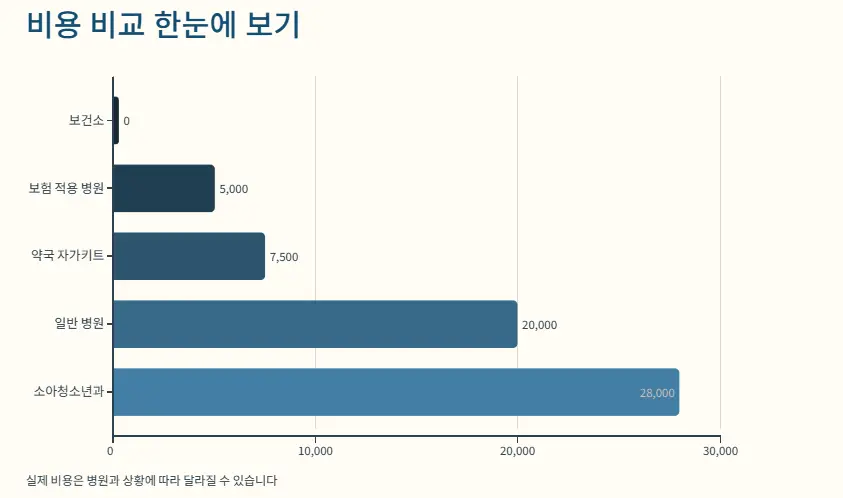 비용 비교