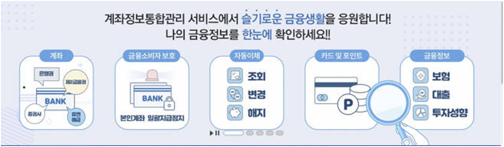 계좌정보통합관리서비스