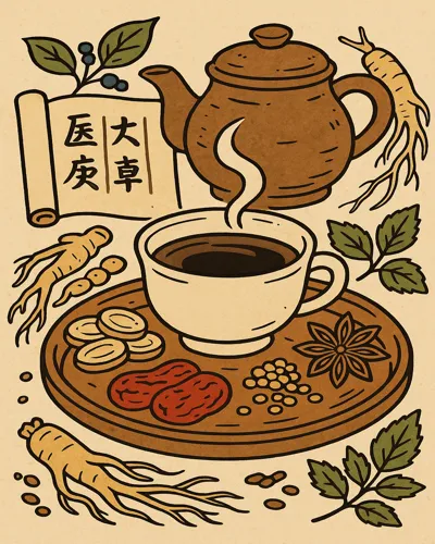 숙성 깊은 맛의 한방차