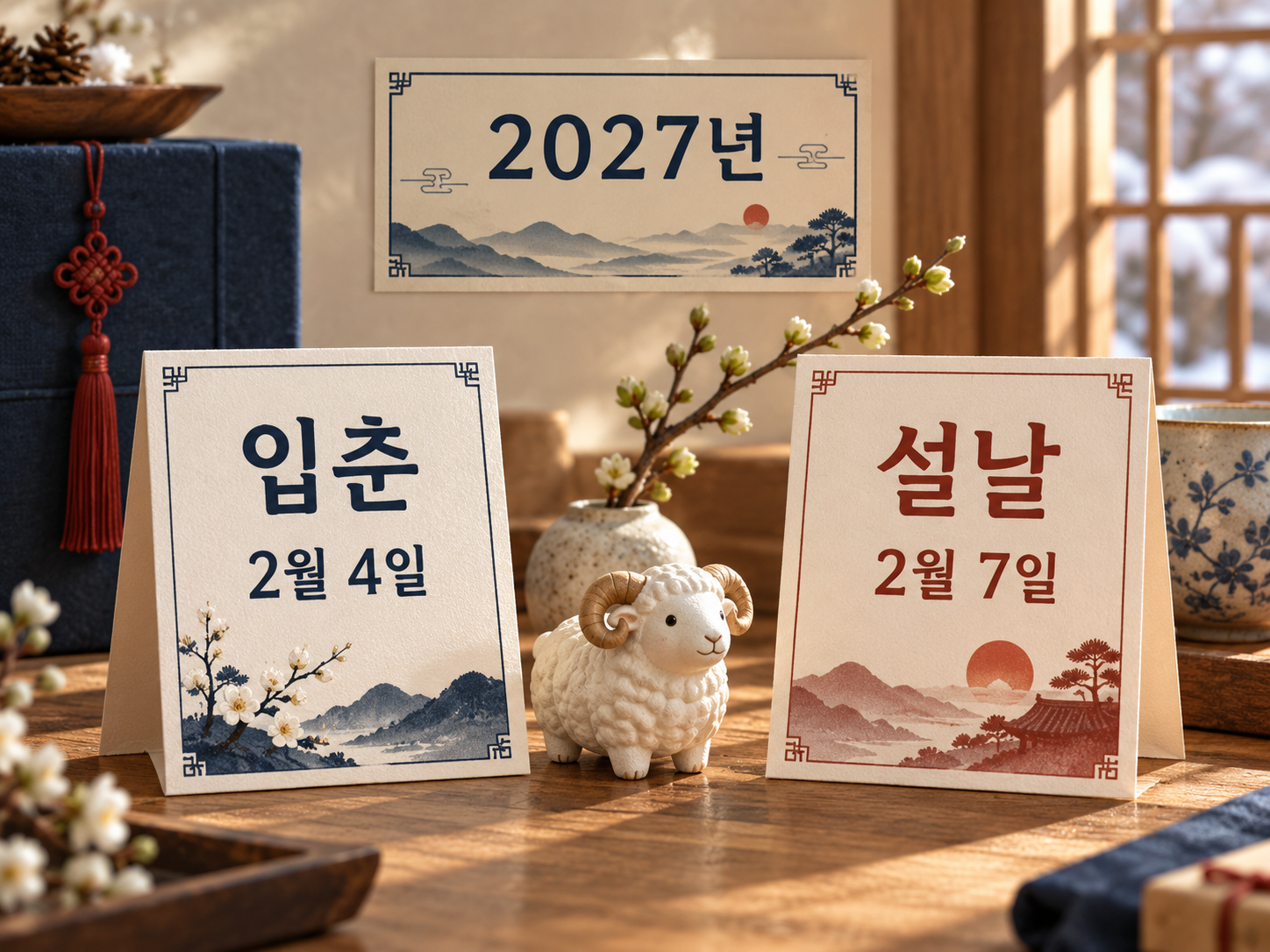 2027년 입춘 2월 4일과 설날 2월 7일 안내