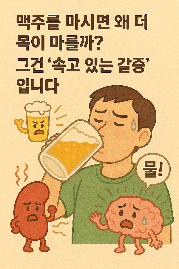 맥주를 마시면 왜 더 목이 마를까? 그건 &lsquo;속고 있는 갈증&rsquo;입니다