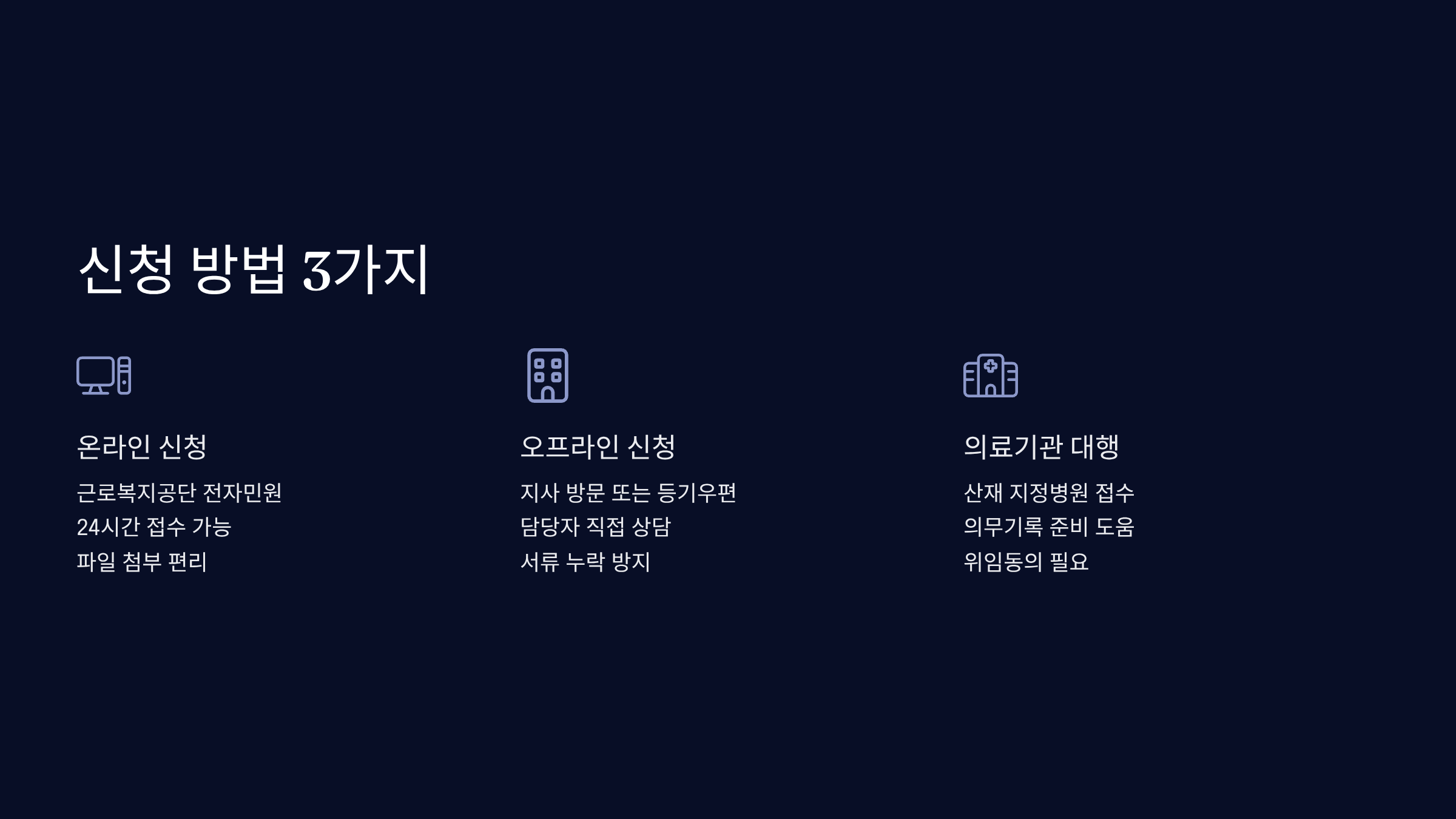 2025년 산재 신청 방법 3가지