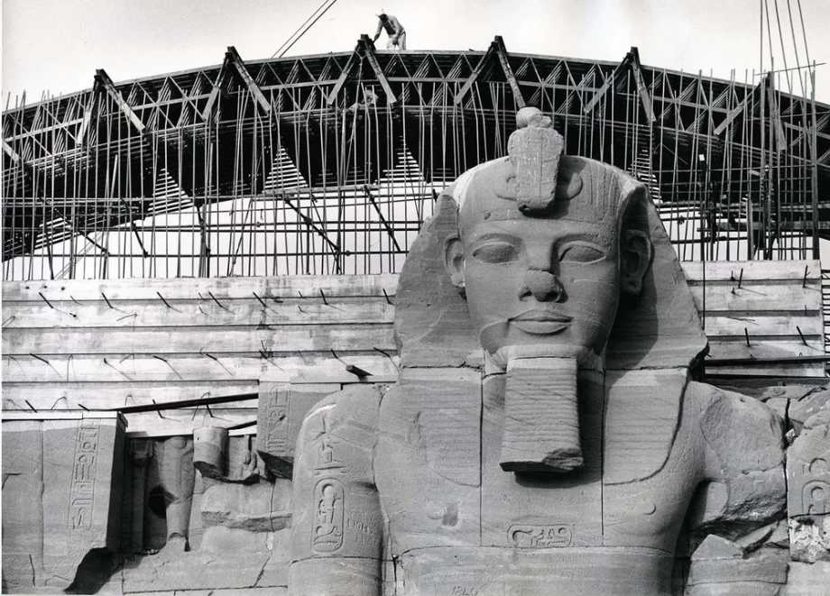 아부심벨 신전 이전 작업 사진 2
